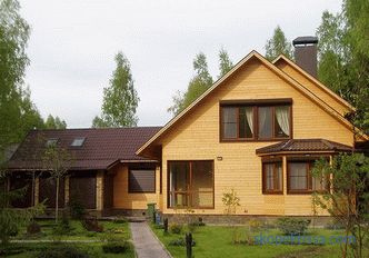Maisons en bois de bois collé à Moscou: photos, projets, prix