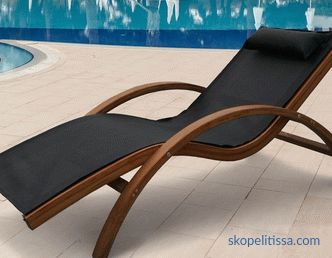 modèles de chaises longues, modèles monolithiques en bois