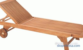 modèles de chaises longues, modèles monolithiques en bois