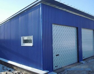 Garage profilé en métal: technologie d'installation et d'assemblage