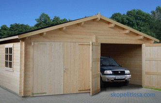Projets de garages à hozblok (avec la partie économique): options pour les bâtiments