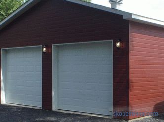 Projets de garages à hozblok (avec la partie économique): options pour les bâtiments