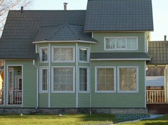 options pour la finition de la façade d'une maison à ossature avec des exemples
