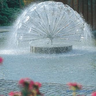 Les fontaines pour un étang dans le pays, lequel choisir et acheter une fontaine pour un étang de jardin décoratif à Moscou