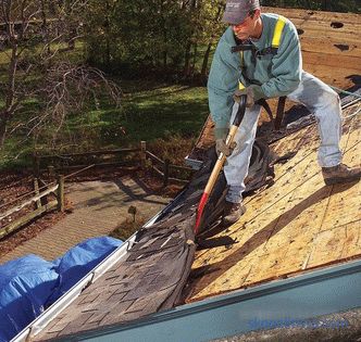 Démantèlement du toit en rouleau, méthodes, caractéristiques et étapes du processus, ce qui influe sur le coût du démontage du toit