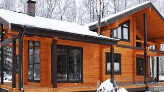 Maisons d'hiver d'un bar clé en main pour résidence permanente toute l'année, projets et prix à Moscou