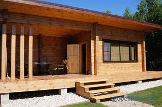 maison-salle de bain avec une véranda ou une terrasse de la taille de 6x6 et 6x8, options de bois et grumes 6 à 4 et 5 à 8, photos, vidéo