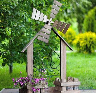Moulin décoratif pour un jardin - fabrication d'un moulin pour un jardin (+ photo)