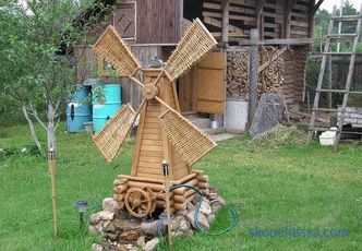 Moulin décoratif pour un jardin - fabrication d'un moulin pour un jardin (+ photo)
