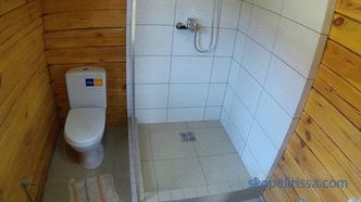 Douche dans une maison en bois: matériaux, technologie, exigences