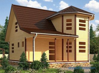 Maisons construites à partir de cabanes en rondins de bois profilé permettant un retrait sans finition à moindre coût, projets et prix de construction à Moscou