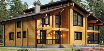 Maisons construites à partir de cabanes en rondins de bois profilé permettant un retrait sans finition à moindre coût, projets et prix de construction à Moscou