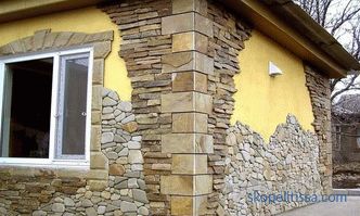 Décorer la maison avec une façade en pierre, face à la façade d'une maison de campagne, étapes d'installation, prix à Moscou