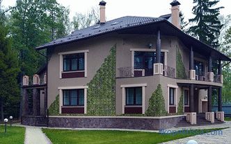 Design et styles de la façade d'une maison de campagne: exemples avec photos