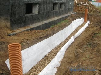 Drainage de jardin: types et technologie de construction