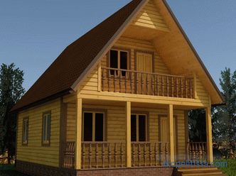 Projets de maisons en bois 6 x 9: options, matériaux, construction
