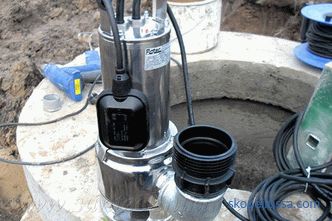 Pompes de drainage pour eaux usées: types principaux, principes de fonctionnement
